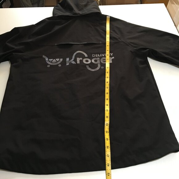 Kroger Delivery Jacket Men’s Medium Black Windbreaker Workwear Zip - Picture 9 of 9